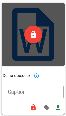 Unlock file dialog