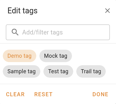 Tag selector