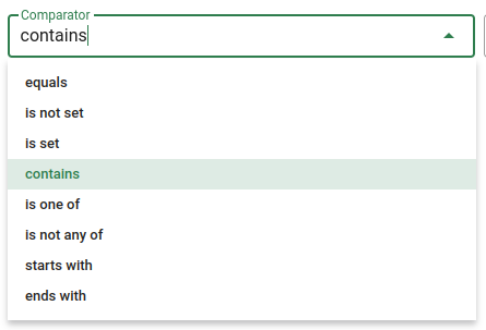 Comparator for Street number