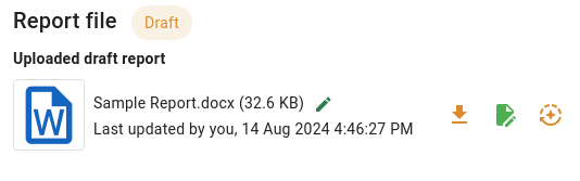 A draft with the auto-populate button.