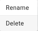 Tab actions menu