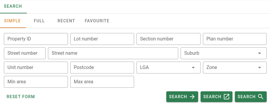 Simple search form
