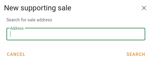 Create supporting sale