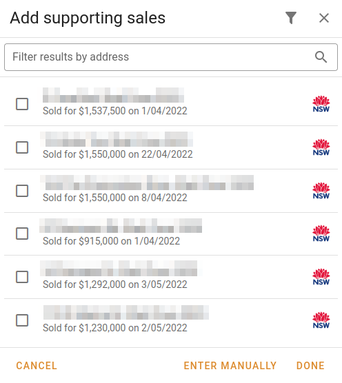 Select sales without filter
